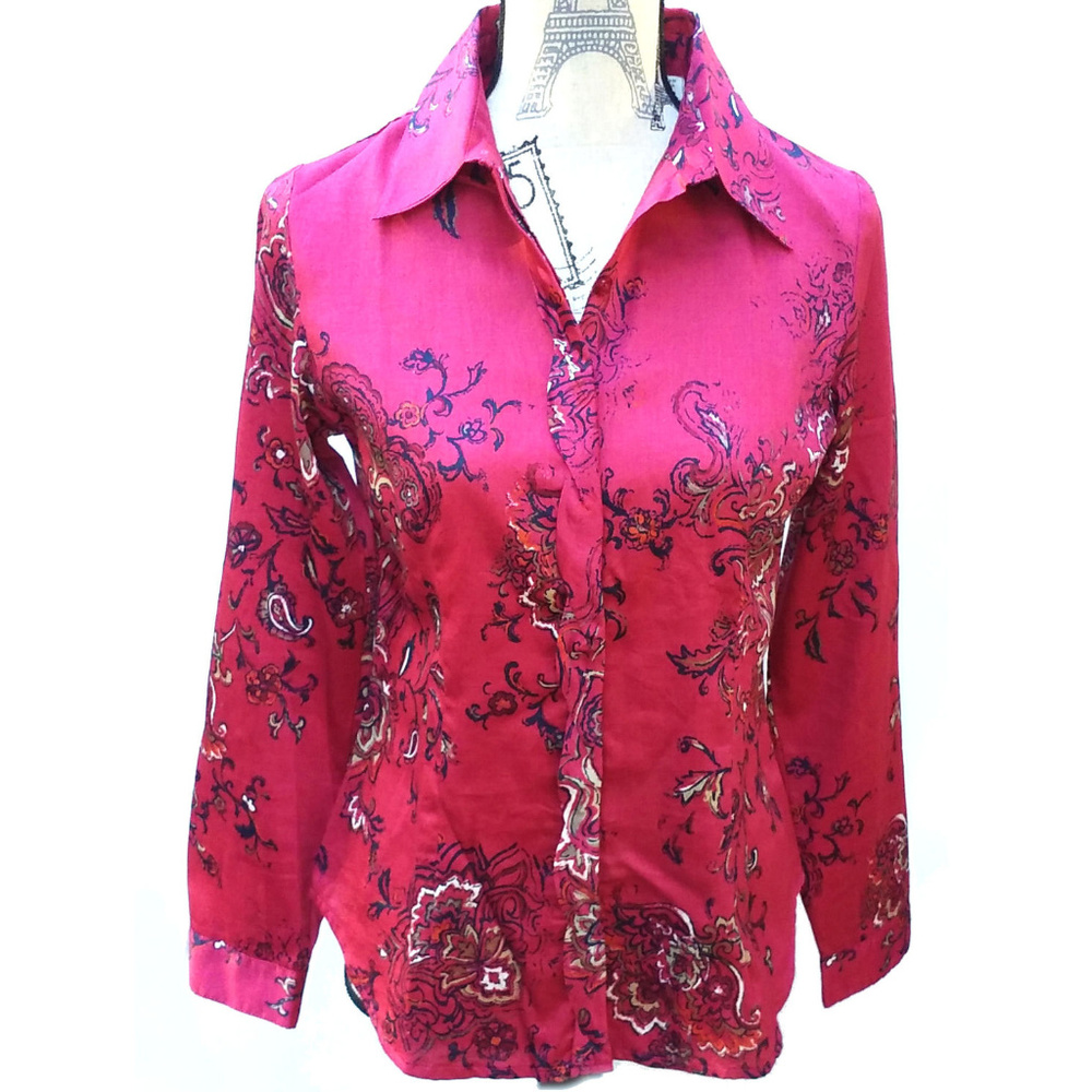 NWOT COLDWATER CREEK ~SHAPED BUTTON DOWN BLOUSE~